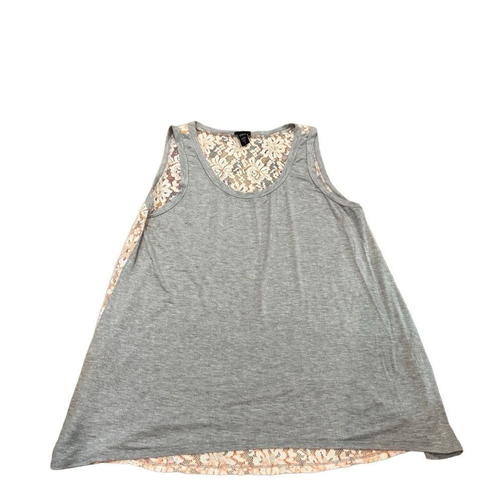 EUC Torrid sleeveless Tunic top lace back 1X
